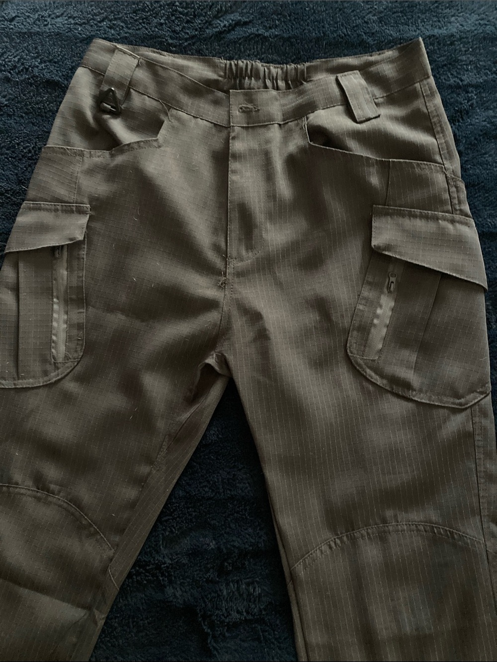 Men's Casual Cargo Pants in Dark Gray